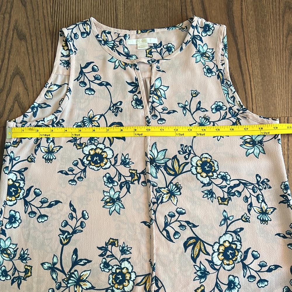 C&E Floral Tank Blouse - Picture 4 of 9